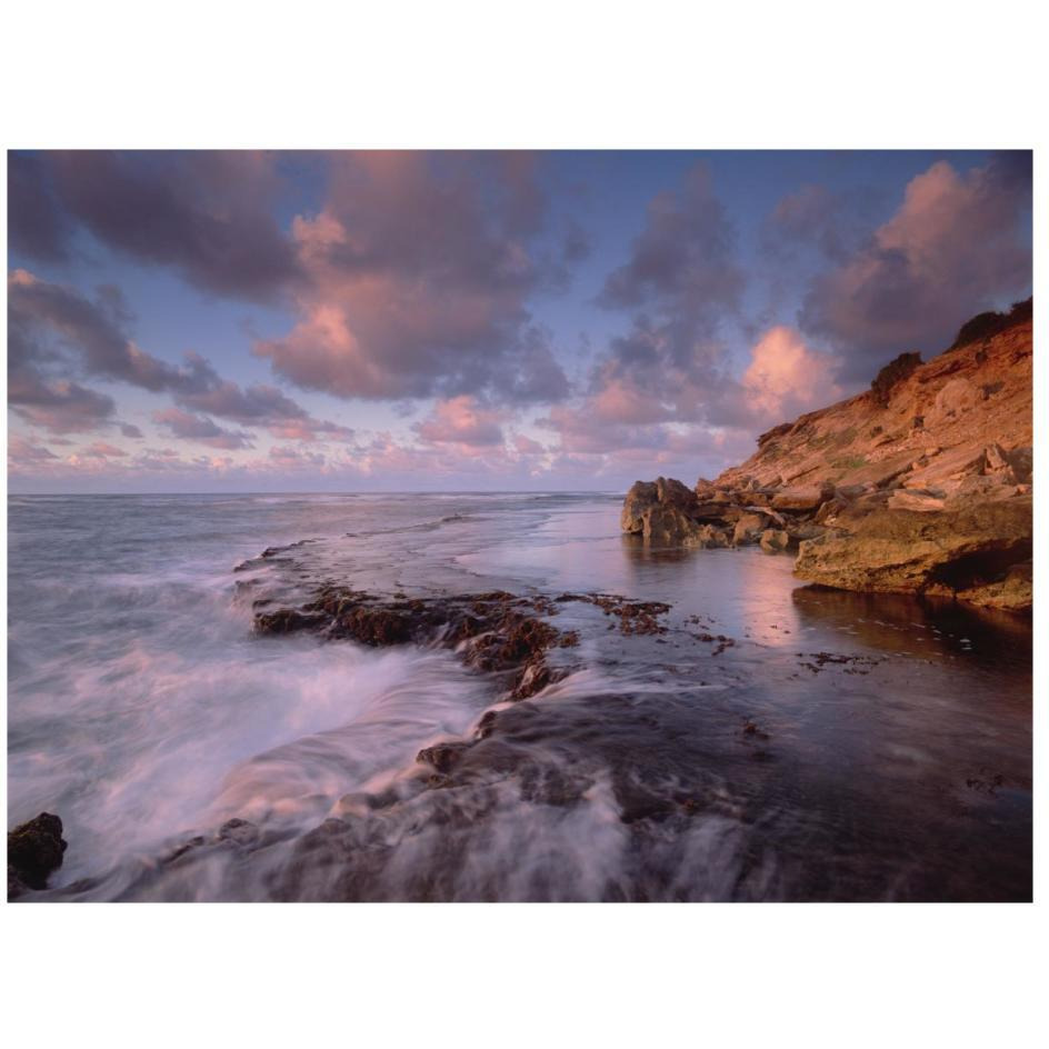 Dawn from the base of Makewehi Cliffs near Shipwreck Beach, Keoneloa Bay, Kauai, Hawaii-Paper Art-26&quotx20"
