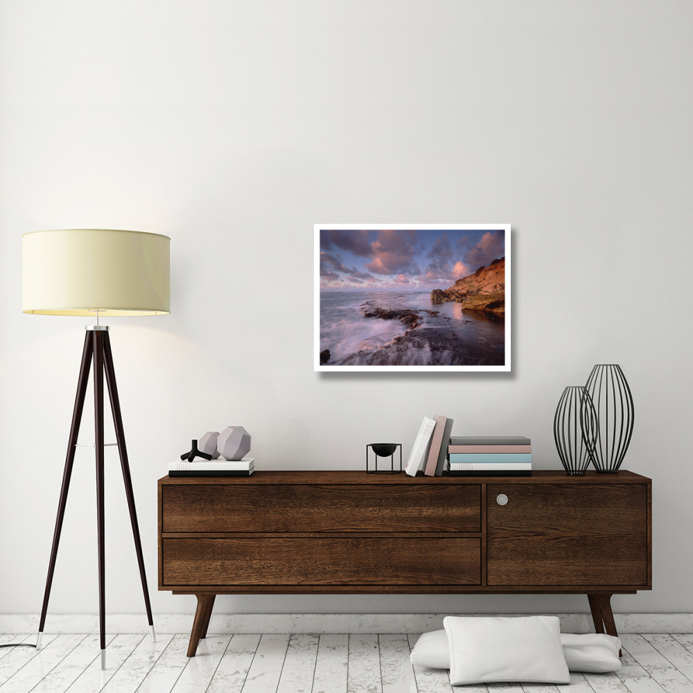Dawn from the base of Makewehi Cliffs near Shipwreck Beach, Keoneloa Bay, Kauai, Hawaii-Paper Art-34&quotx26"