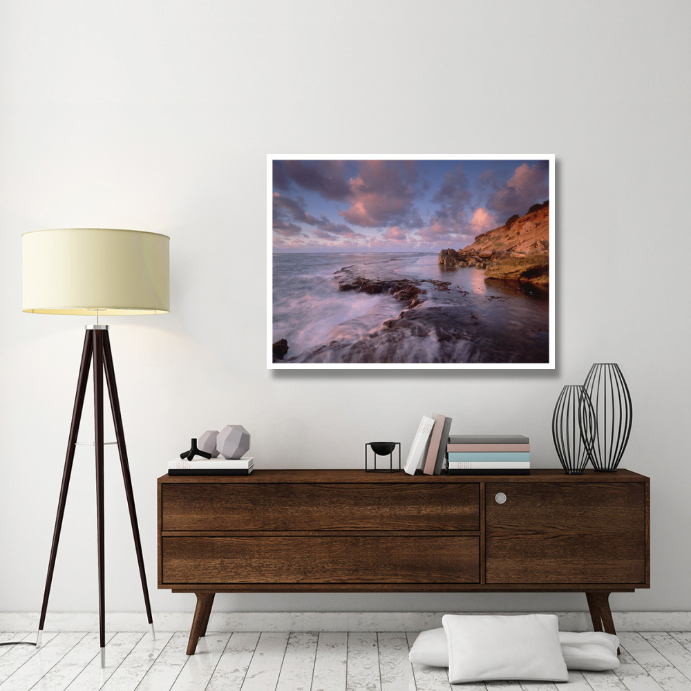 Dawn from the base of Makewehi Cliffs near Shipwreck Beach, Keoneloa Bay, Kauai, Hawaii-Paper Art-50&quotx38"