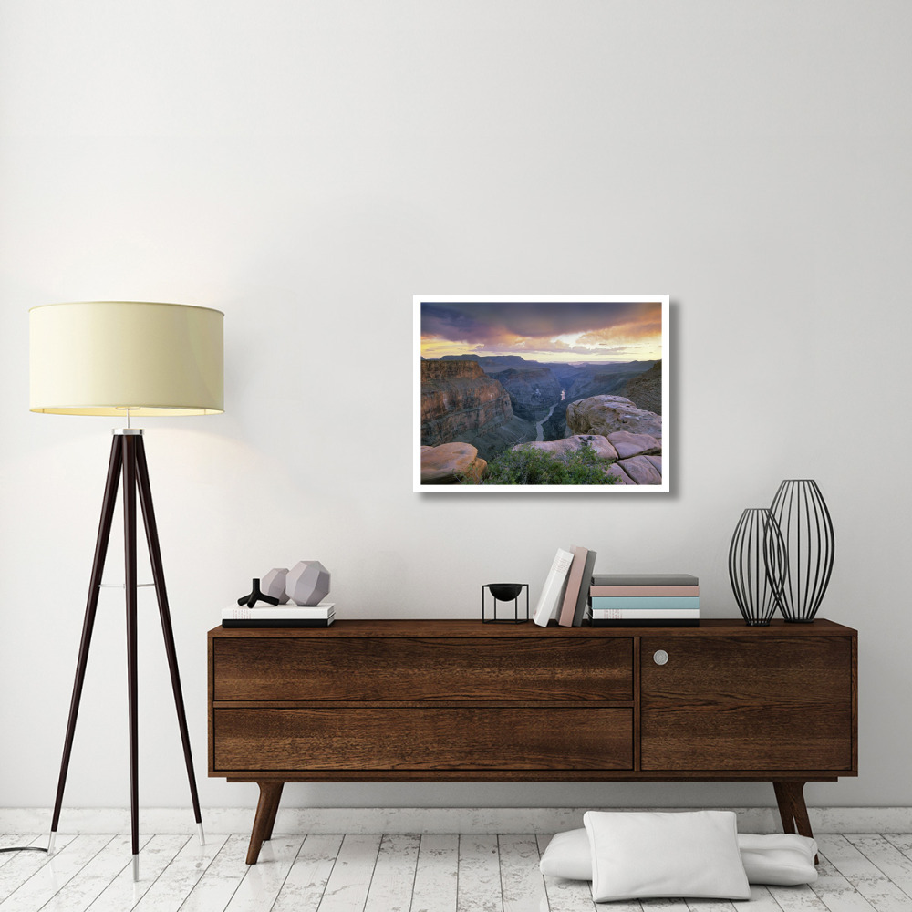Toroweap Overlook with a view of the Colorado River, Grand Canyon National Park, Arizona-Paper Art-34&quotx26"