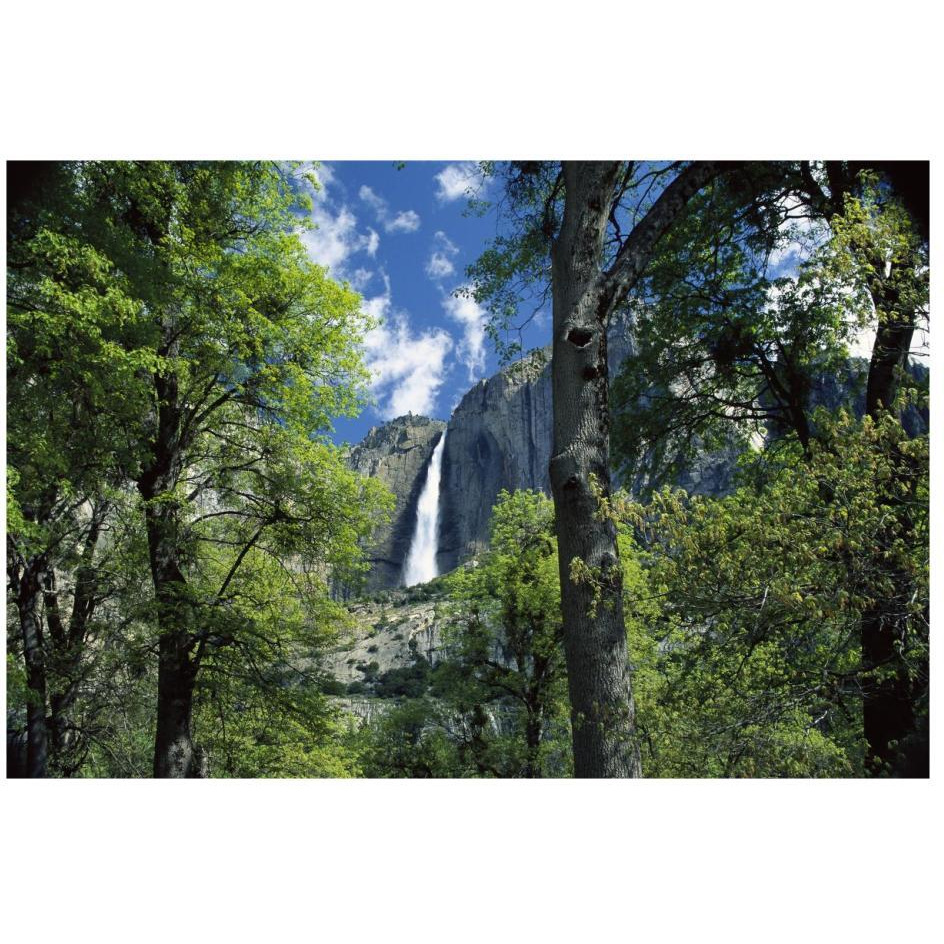 Bridal Veil Falls tumble 620 feet to the valley floor, Yosemite National Park, California-Paper Art-26&quotx18"