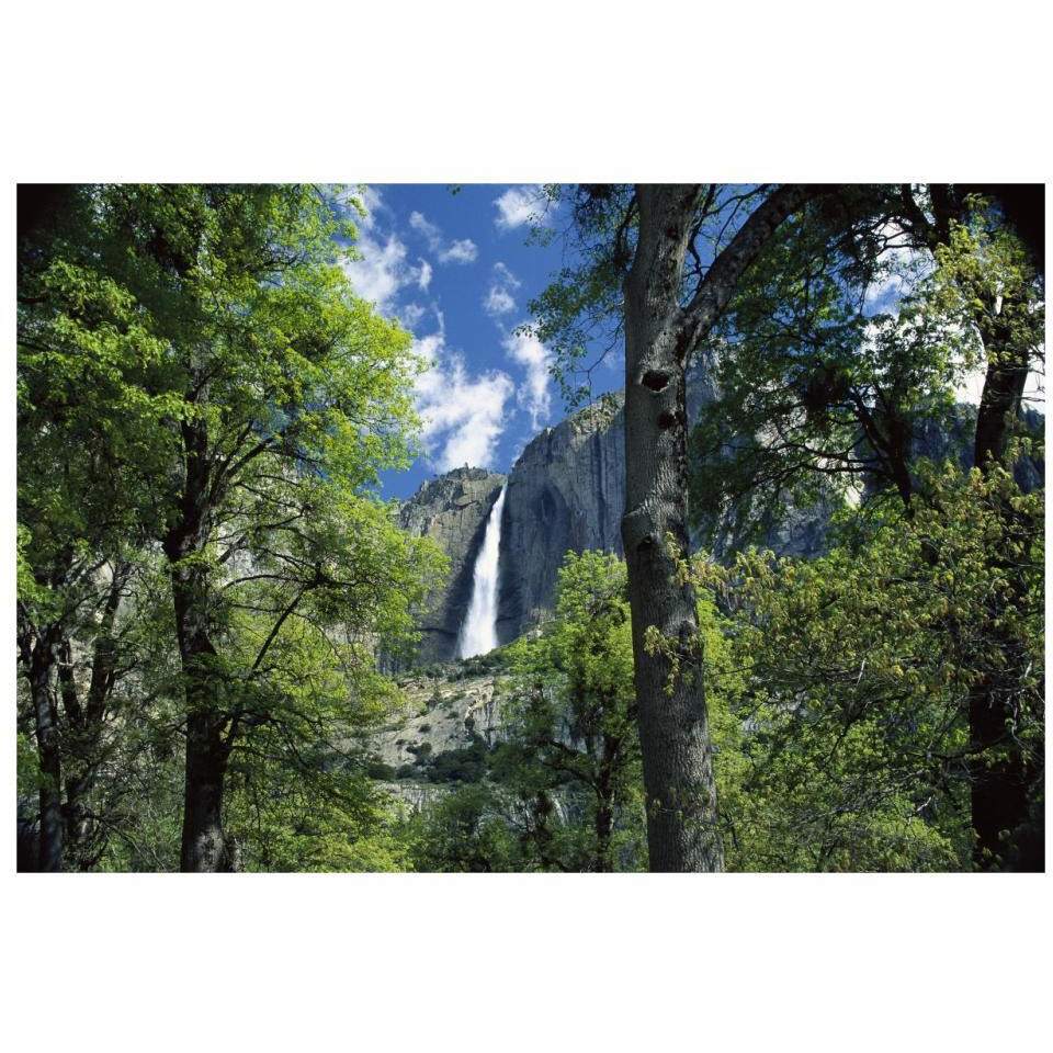 Bridal Veil Falls tumble 620 feet to the valley floor, Yosemite National Park, California-Paper Art-32&quotx22"