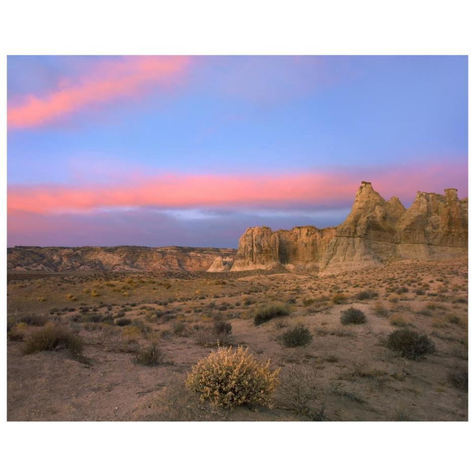 Sandstone formations in Kaiparowits Plateau, Grand Staircase, Escalante National Monument, Utah-Paper Art-22&quotx18"