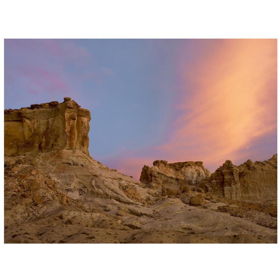 Sandstone formations in Kaiparowits Plateau, Grand Staircase, Escalante National Monument, Utah-Paper Art-34&quotx26"