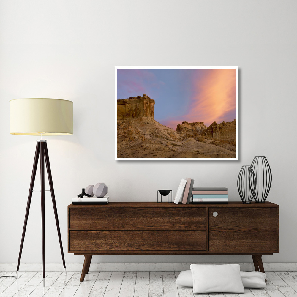Sandstone formations in Kaiparowits Plateau, Grand Staircase, Escalante National Monument, Utah-Paper Art-50&quotx38"