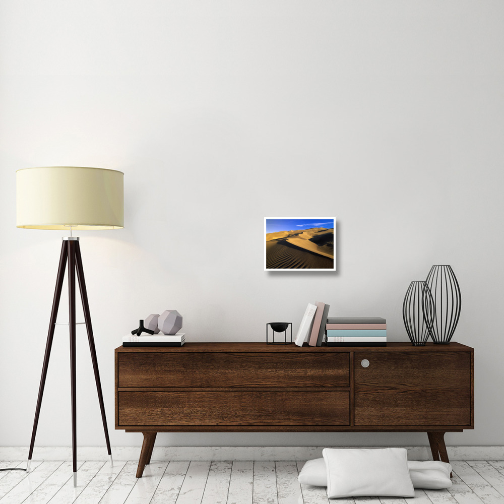 750 foot tall sand dunes, tallest in North America, Great Sand Dunes National Monument, Colorado-Paper Art-18&quotx14"