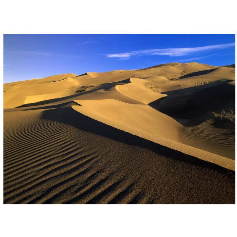 750 foot tall sand dunes, tallest in North America, Great Sand Dunes National Monument, Colorado-Paper Art-34&quotx26"