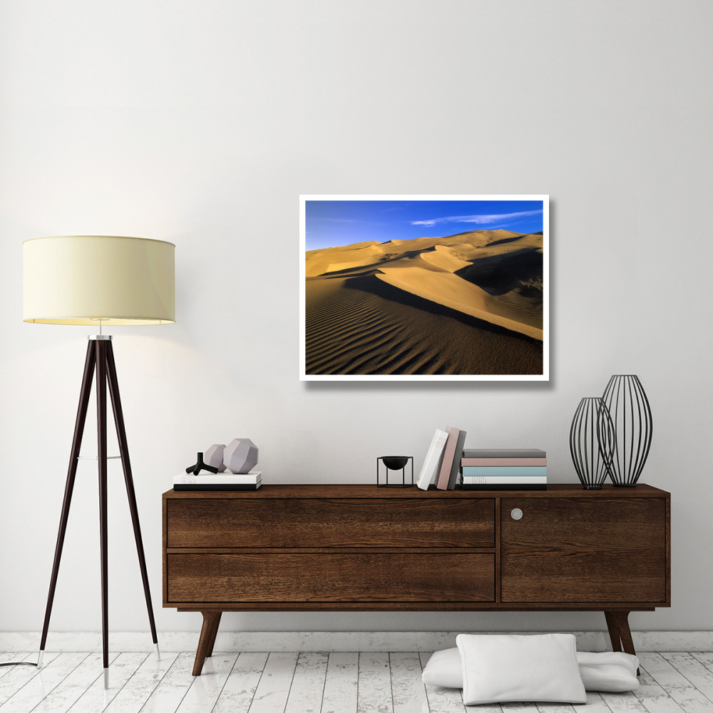 750 foot tall sand dunes, tallest in North America, Great Sand Dunes National Monument, Colorado-Paper Art-42&quotx32"