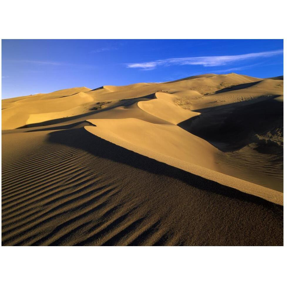 750 foot tall sand dunes, tallest in North America, Great Sand Dunes National Monument, Colorado-Paper Art-50&quotx38"