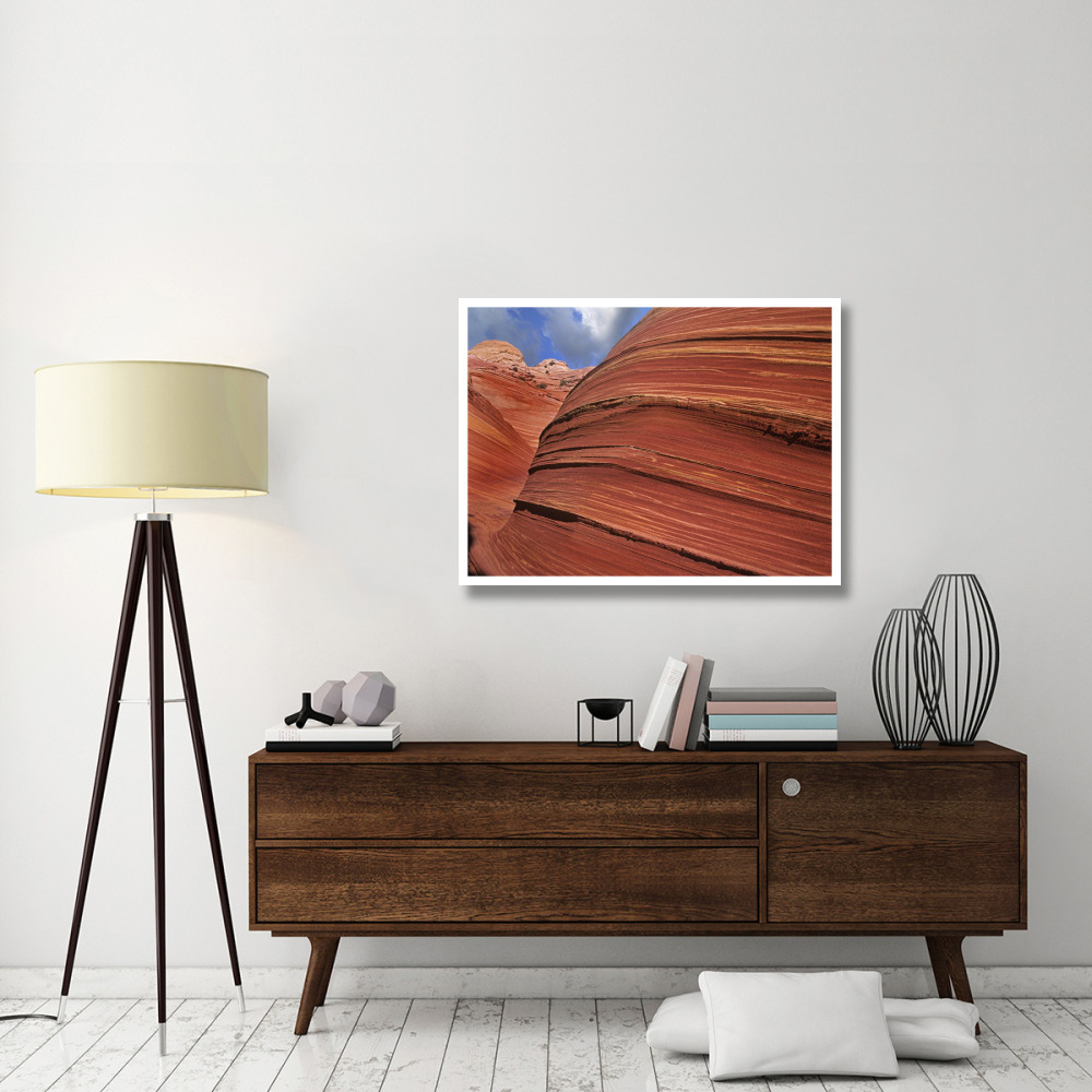 Detail of The Wave, a Navajo sandstone formation in Paria Canyon-Vermilion Cliffs Wilderness, Arizona-Paper Art-42&quotx32"