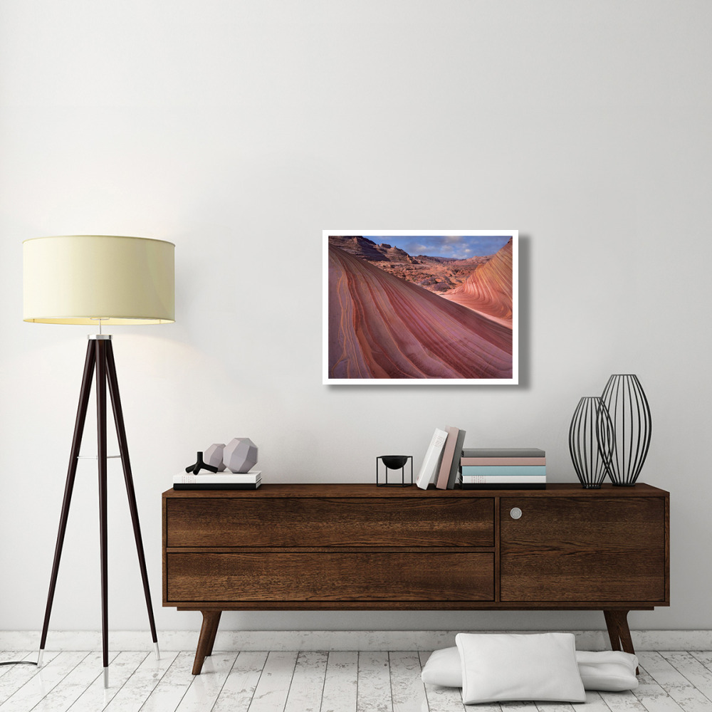 Detail of The Wave, a Navajo sandstone formation in Paria Canyon-Vermilion Cliffs Wilderness, Arizona-Paper Art-34&quotx26"
