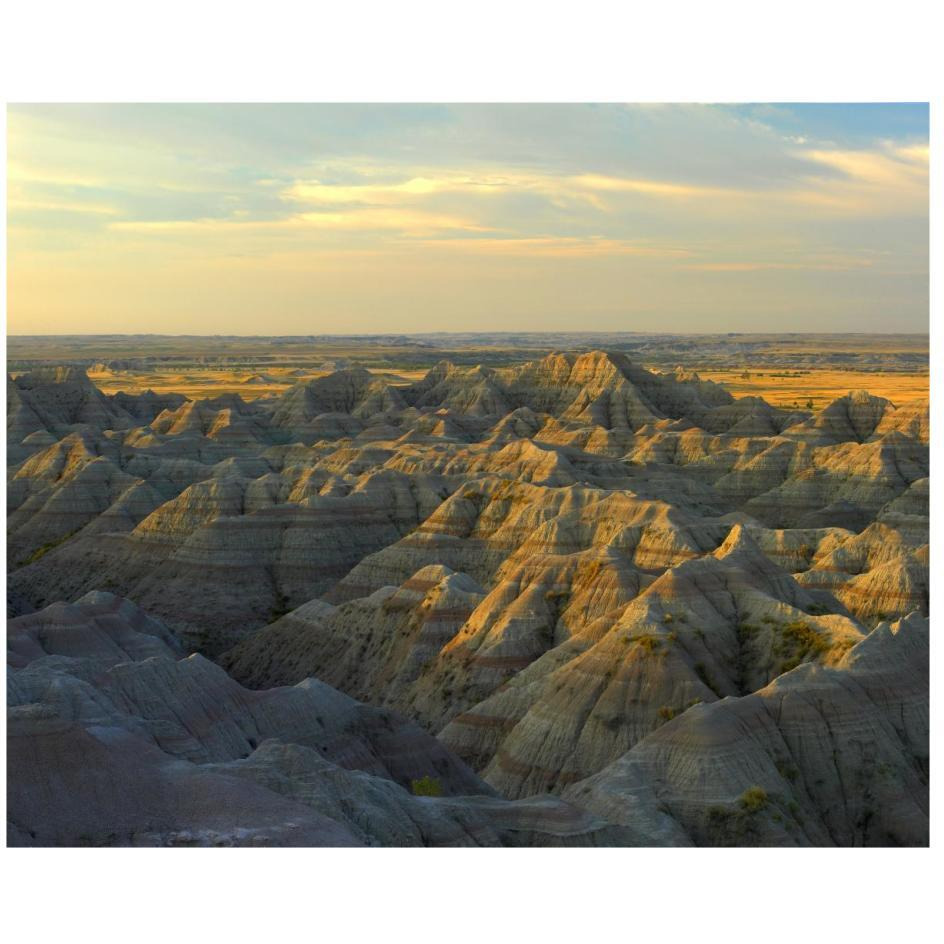 White River Overlook, Badlands National Park, South Dakota-Paper Art-26&quotx22"