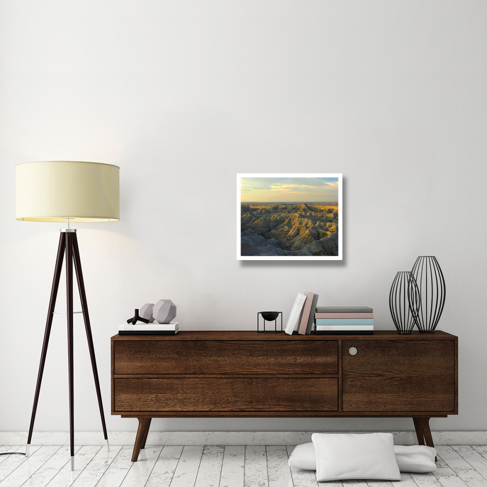 White River Overlook, Badlands National Park, South Dakota-Paper Art-26&quotx22"
