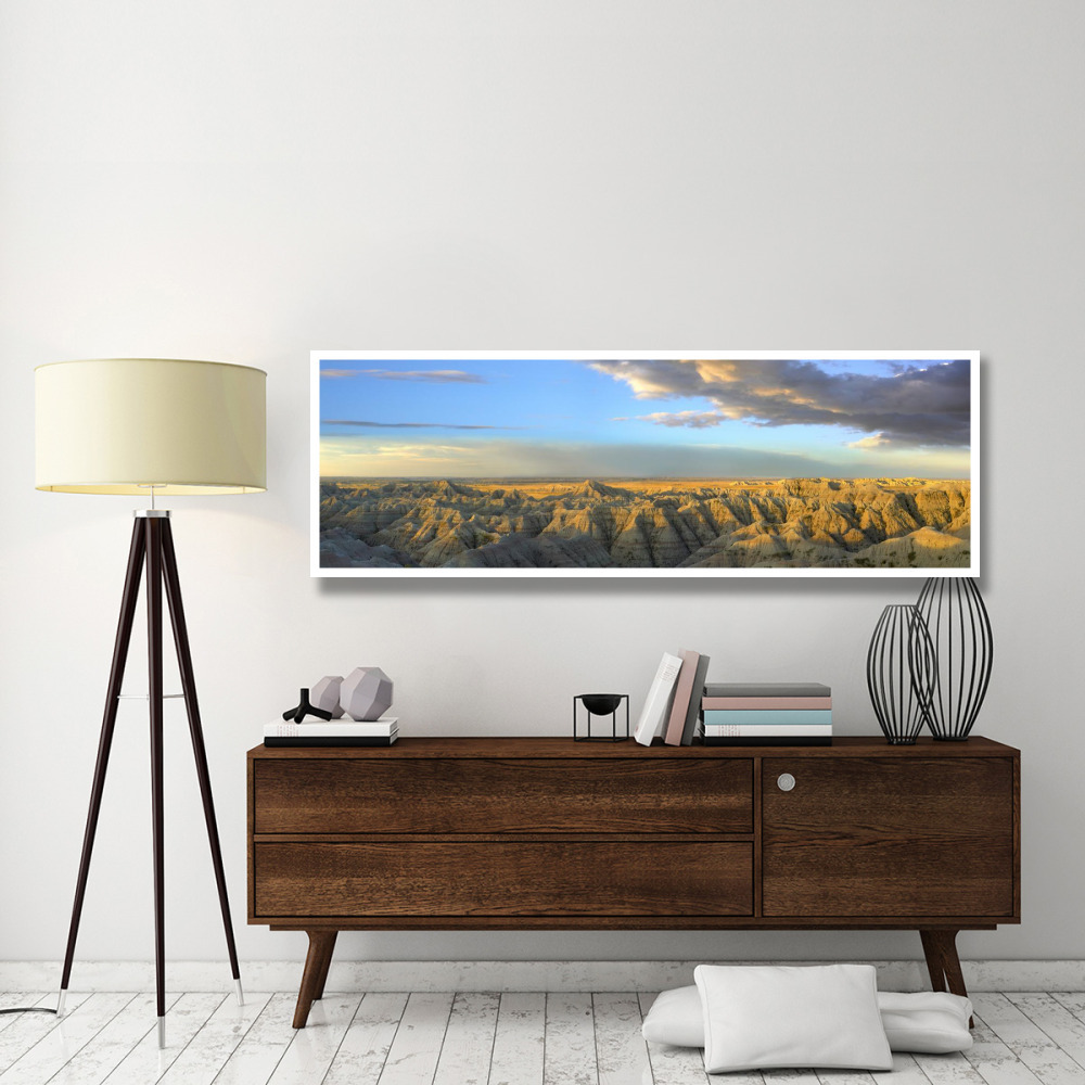 White River Overlook, Badlands National Park, South Dakota-Paper Art-74&quotx26"