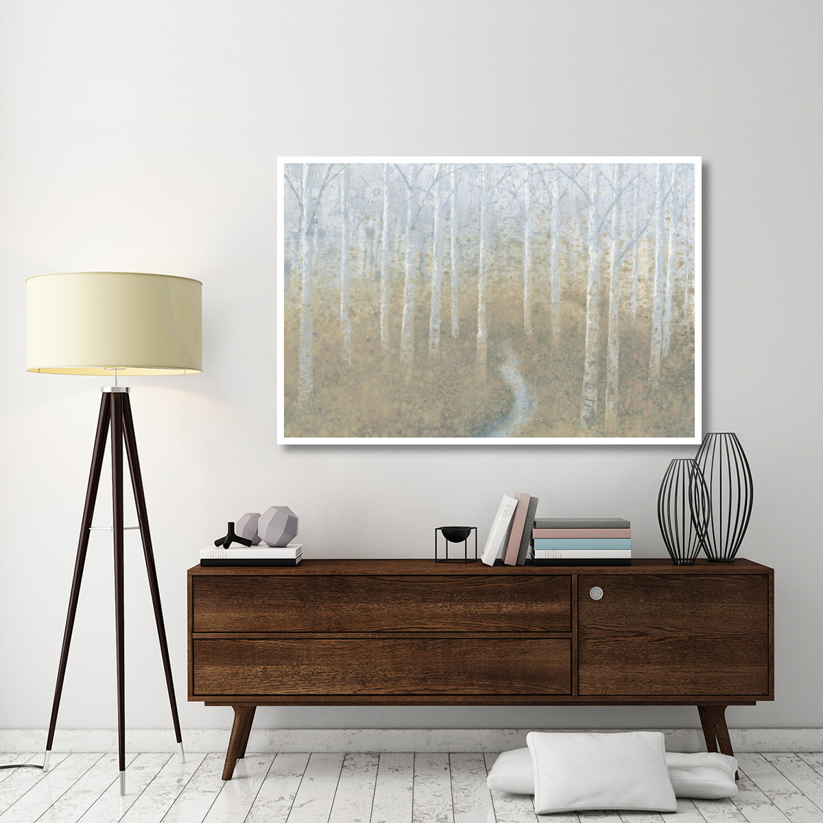 Silver Waters -Paper Art-62&quotx42"