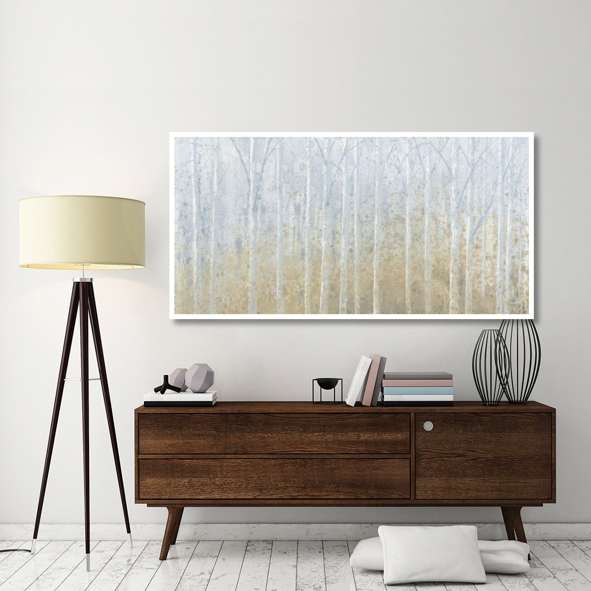 Silver Waters No River -Paper Art-74&quotx38"