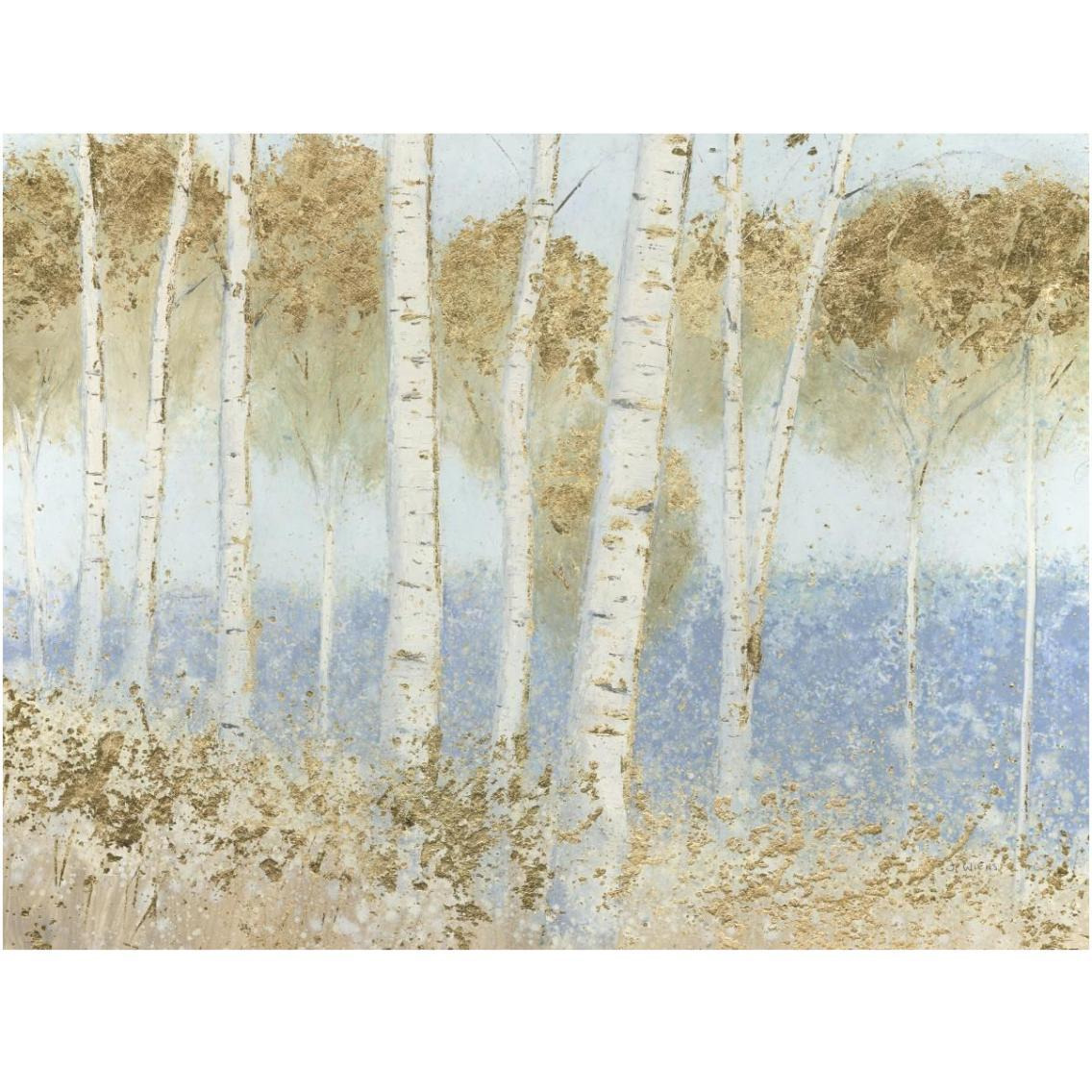 Summer Birches -Paper Art-18&quotx14"