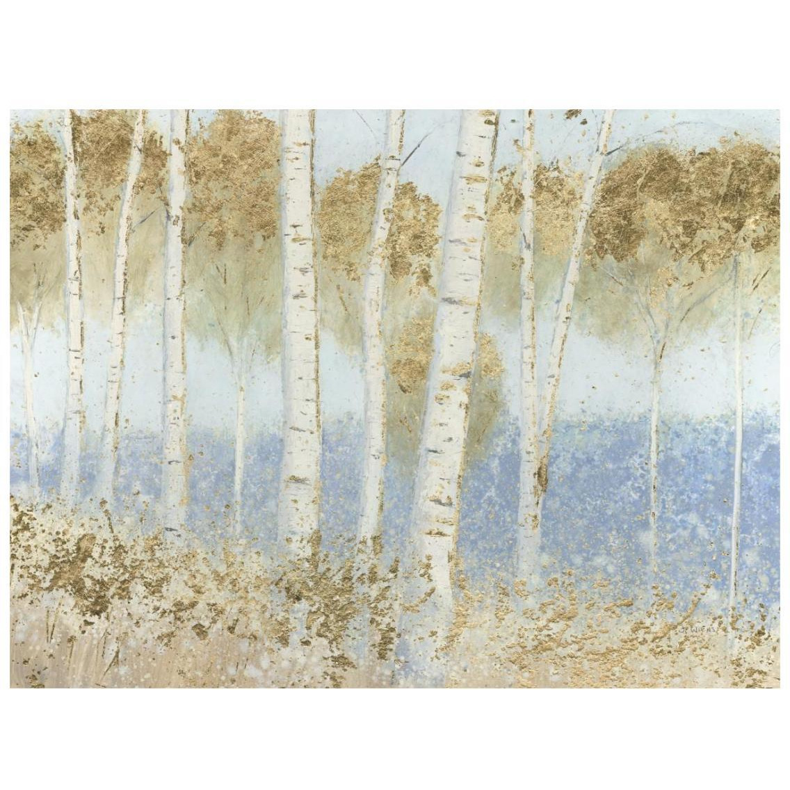 Summer Birches -Paper Art-26&quotx20"