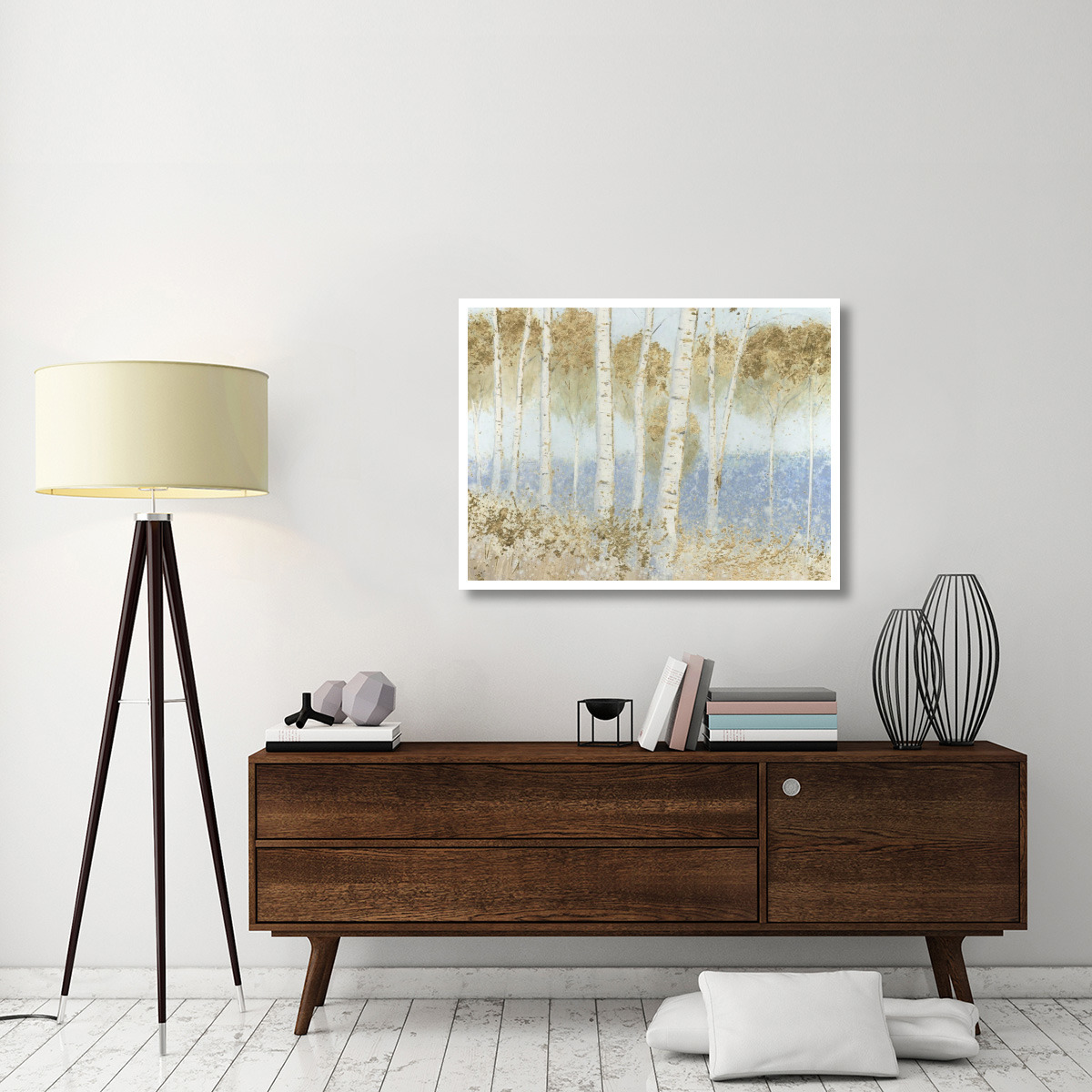 Summer Birches -Paper Art-42&quotx32"