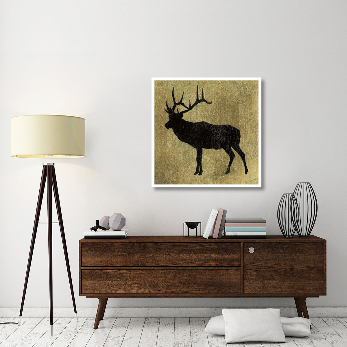 Golden Lodge IV -Paper Art-38&quotx38"