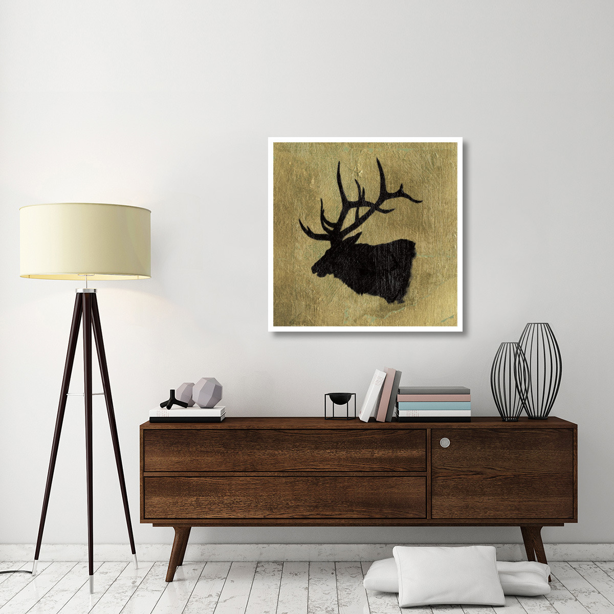 Golden Lodge V -Paper Art-38&quotx38"