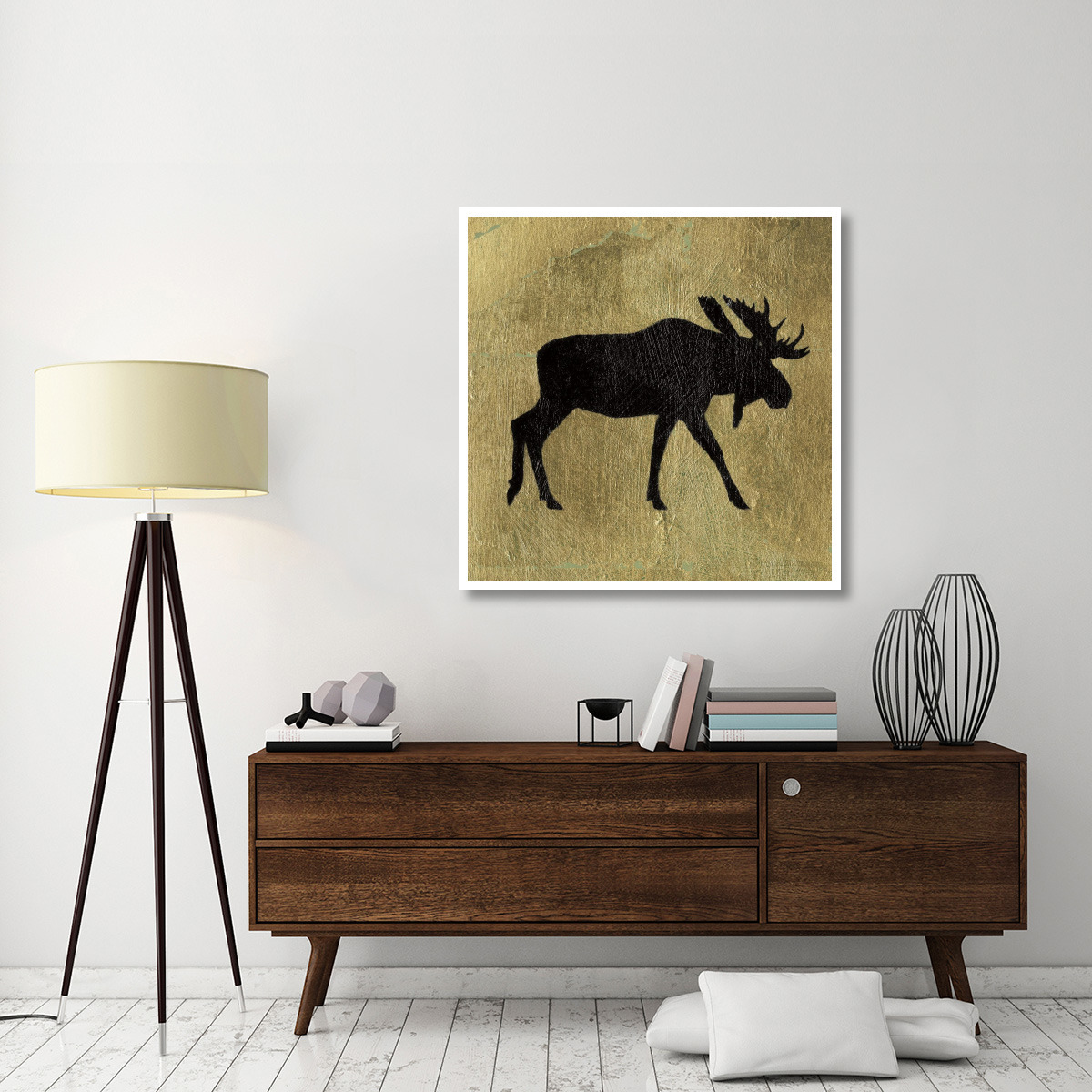 Golden Lodge III v2 -Paper Art-42&quotx42"