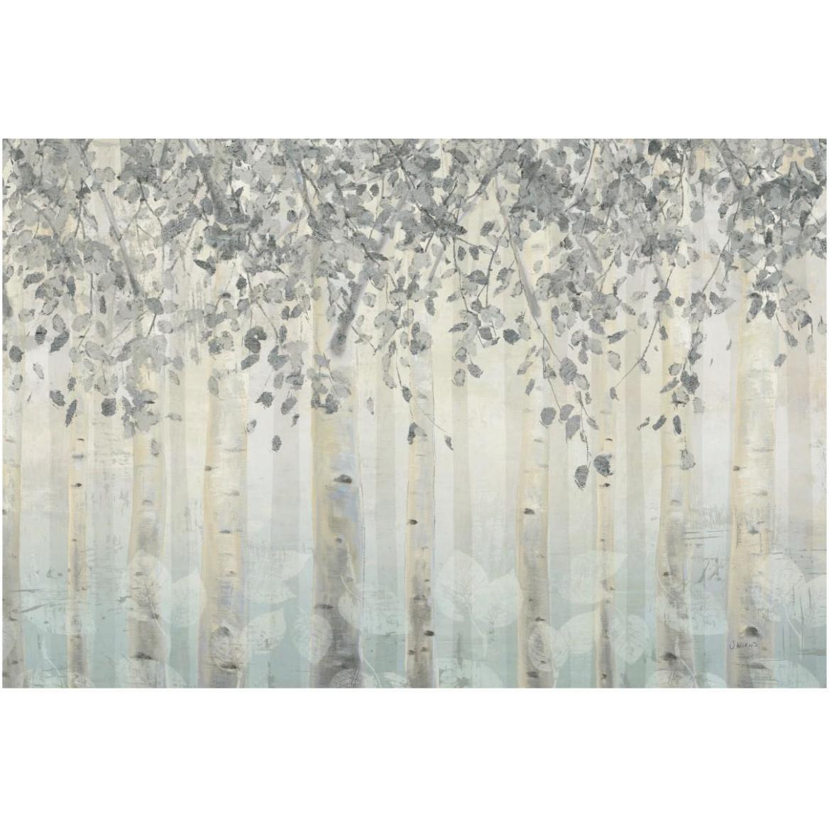 Silver and Gray Dream Forest I -Paper Art-62&quotx42"