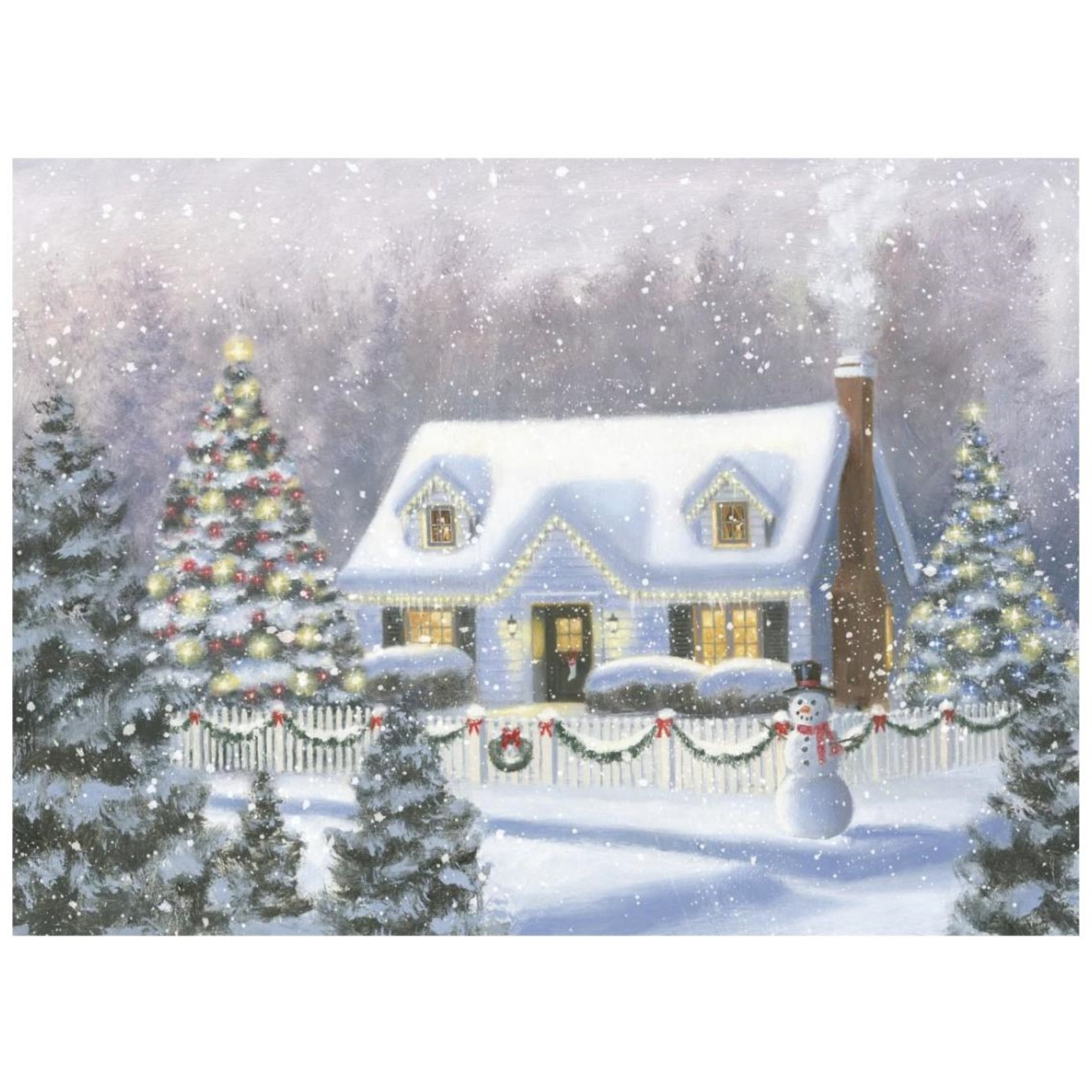 Home for Christmas -Paper Art-26&quotx20"