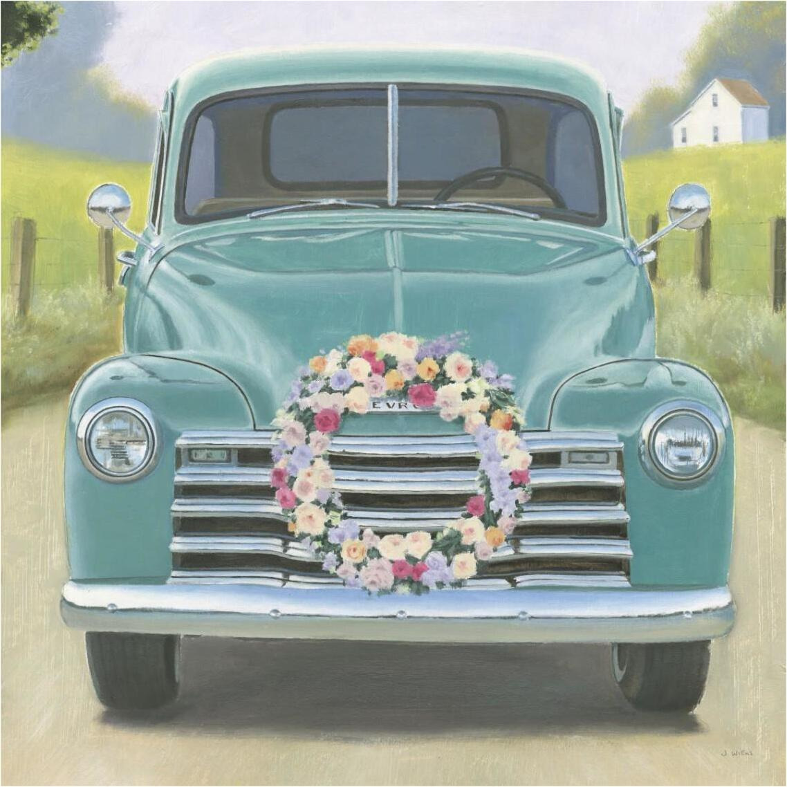 Beautiful Country I Square -Paper Art-38&quotx38"