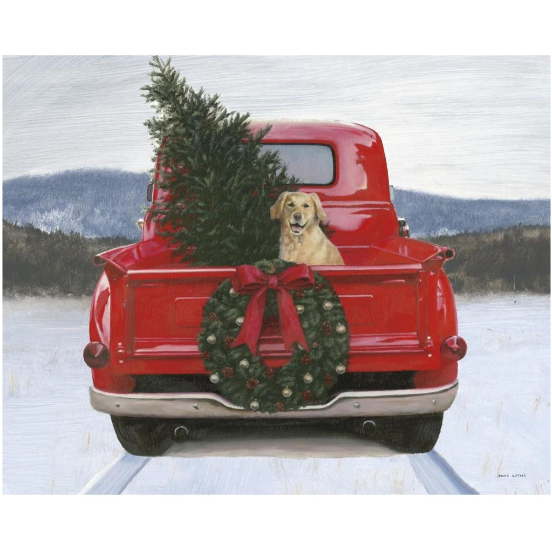 Christmas in the Heartland IV no Words -Paper Art-30&quotx24"