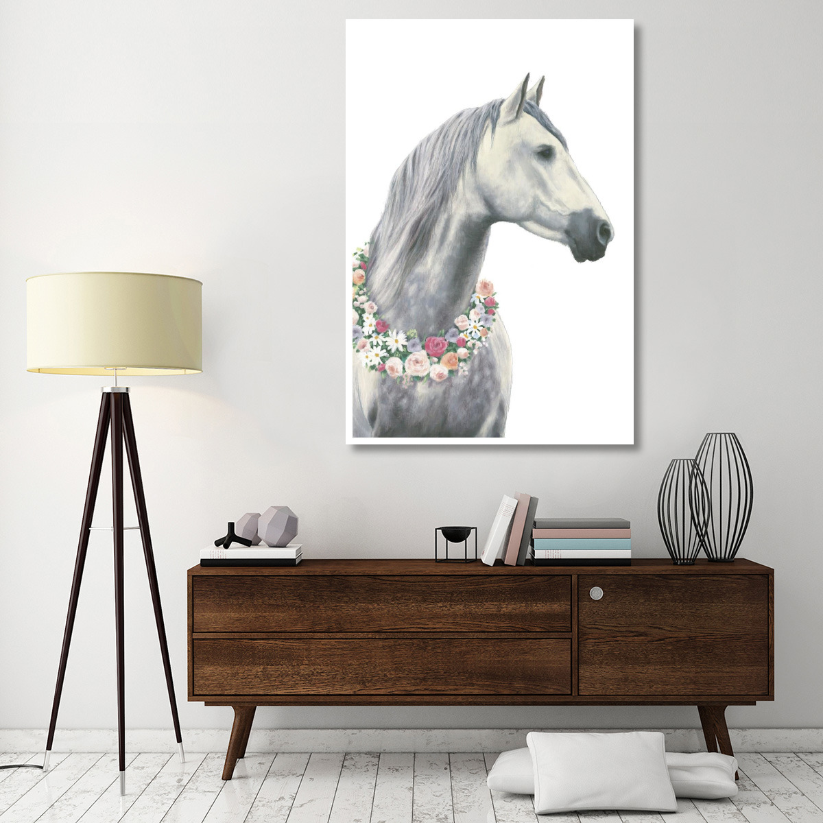 Spirit Stallion I -Paper Art-42&quotx62"