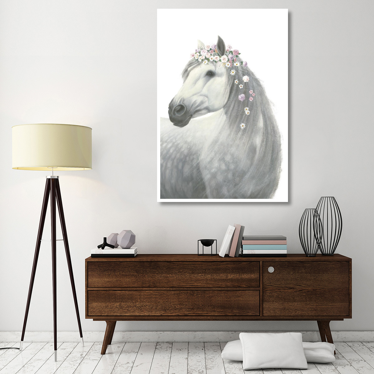 Spirit Stallion II -Paper Art-42&quotx62"