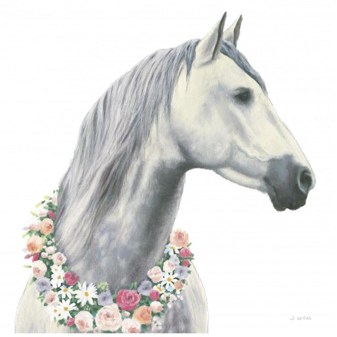 Spirit Stallion I Square -Paper Art-42&quotx42"
