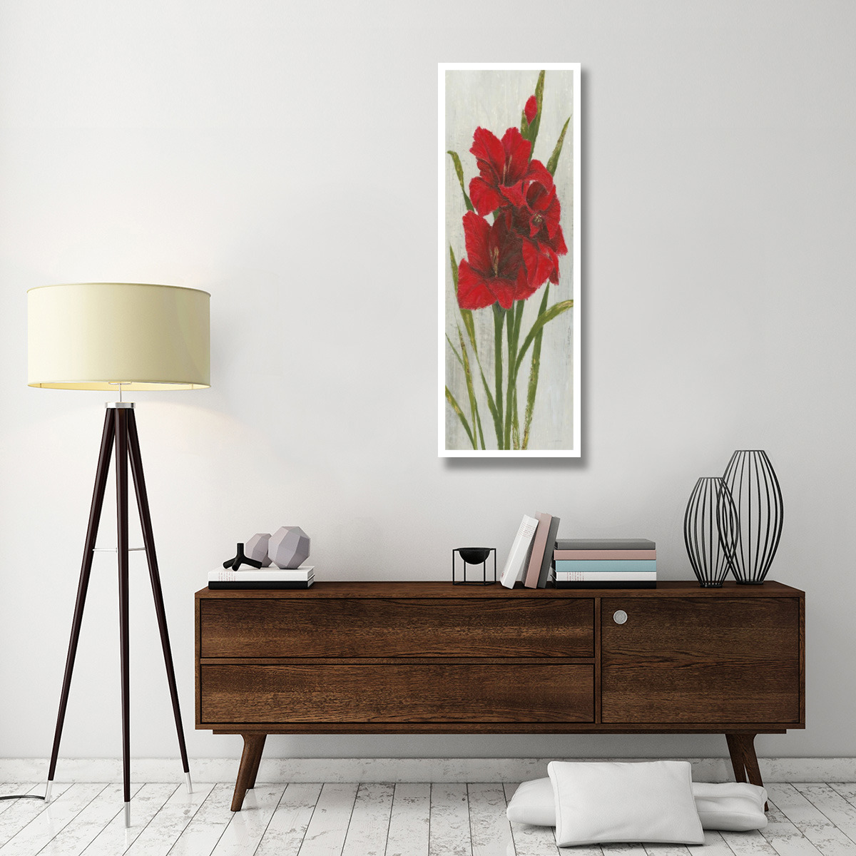 Red Simplicity I -Paper Art-20&quotx56"