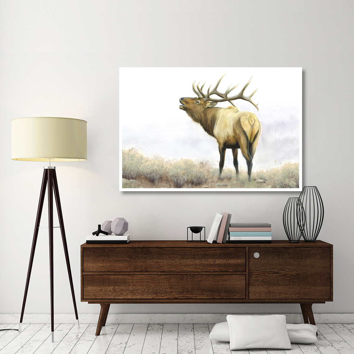 Majestic Elk -Paper Art-62&quotx42"