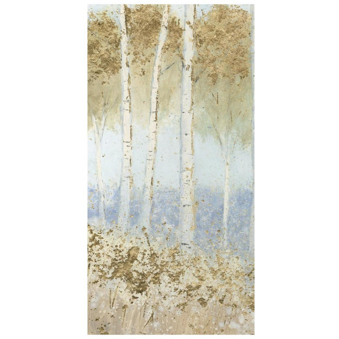 Summer Birches II -Paper Art-14&quotx26"