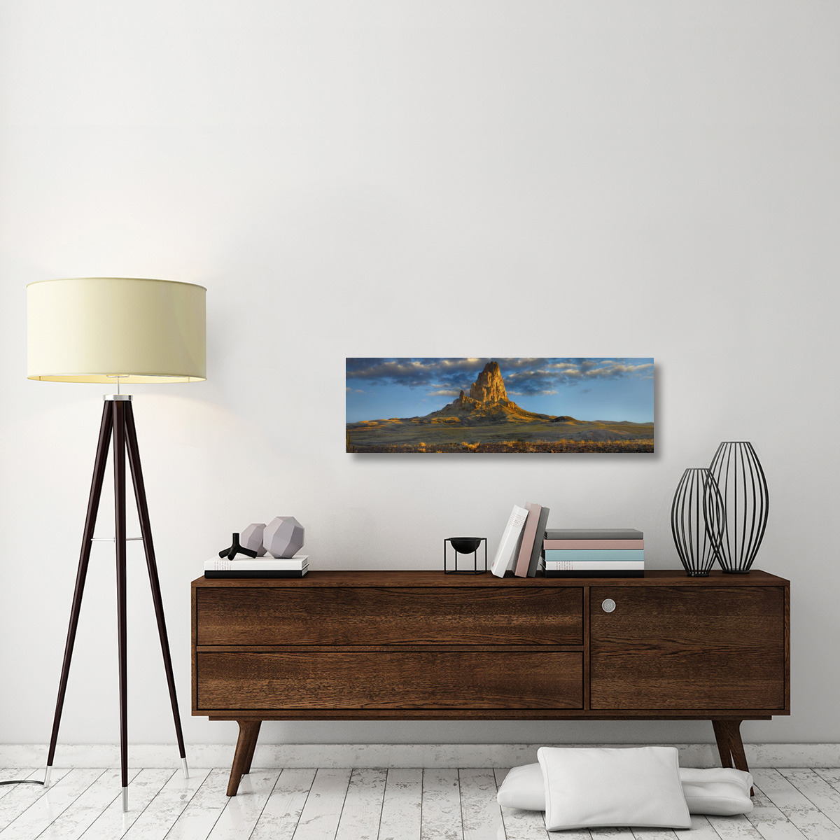 Agathla Peak, the basalt core of an extinct volcano, Monument Valley Navajo Tribal Park, Arizona-Canvas Art-44&quotx13.64"