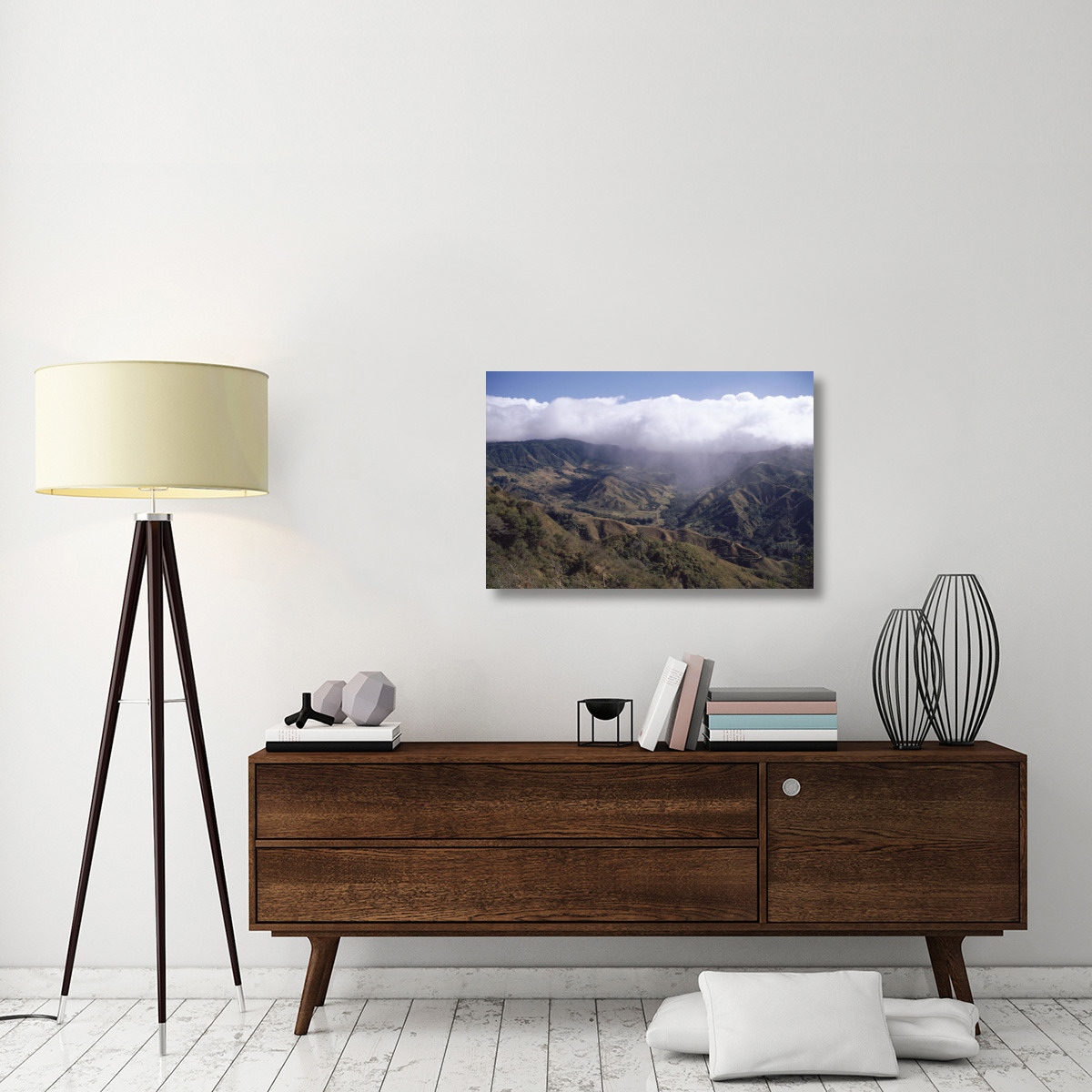 Deforested hills, Monteverde Cloud Forest Reserve, Costa Rica-Canvas Art-36&quotx24"
