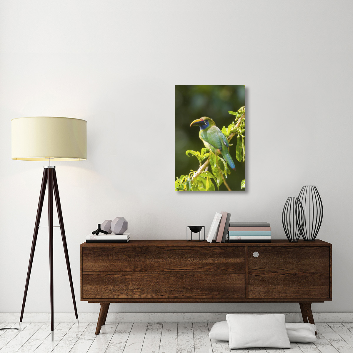 Emerald Toucanet, Costa Rica-Canvas Art-24&quotx36"