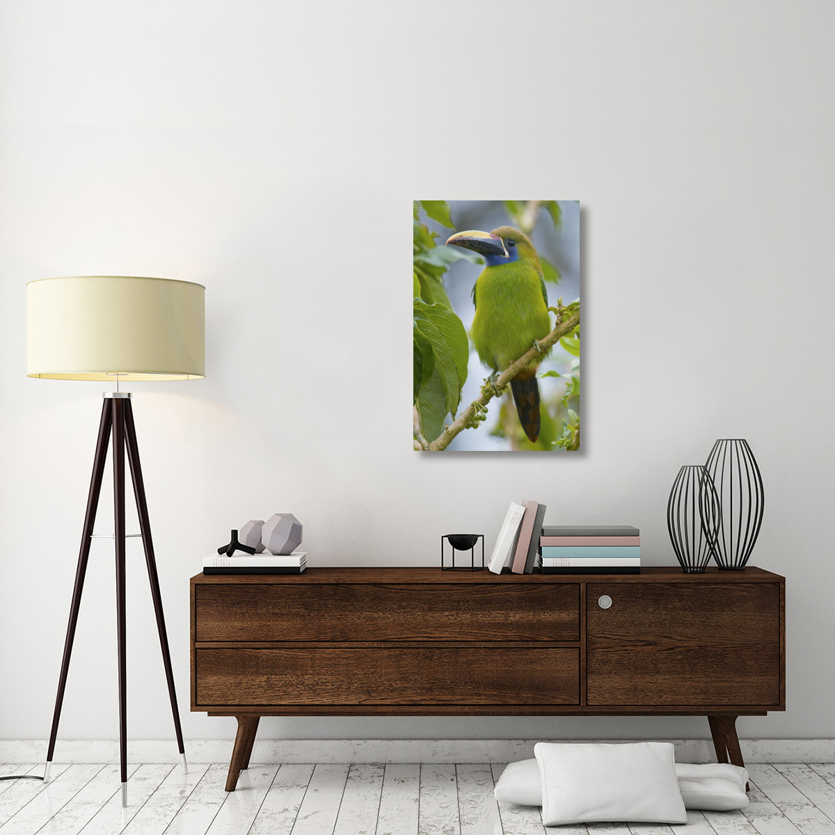 Emerald Toucanet, Costa Rica-Canvas Art-24&quotx36"
