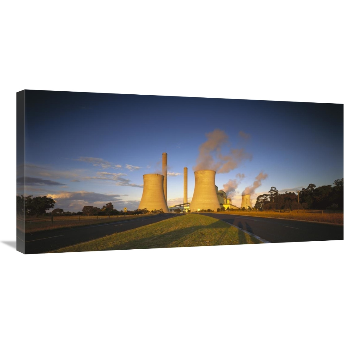 Loy Yang power station, coal burning facility, Latrobe Valley, Victoria, Australia-Canvas Art-36&quotx18"
