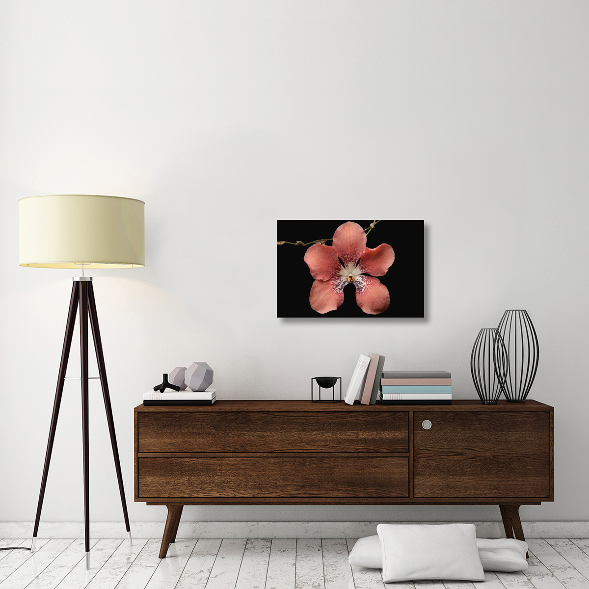 Orchid flower, Sabah, Borneo, Malaysia-Canvas Art-30&quotx20"
