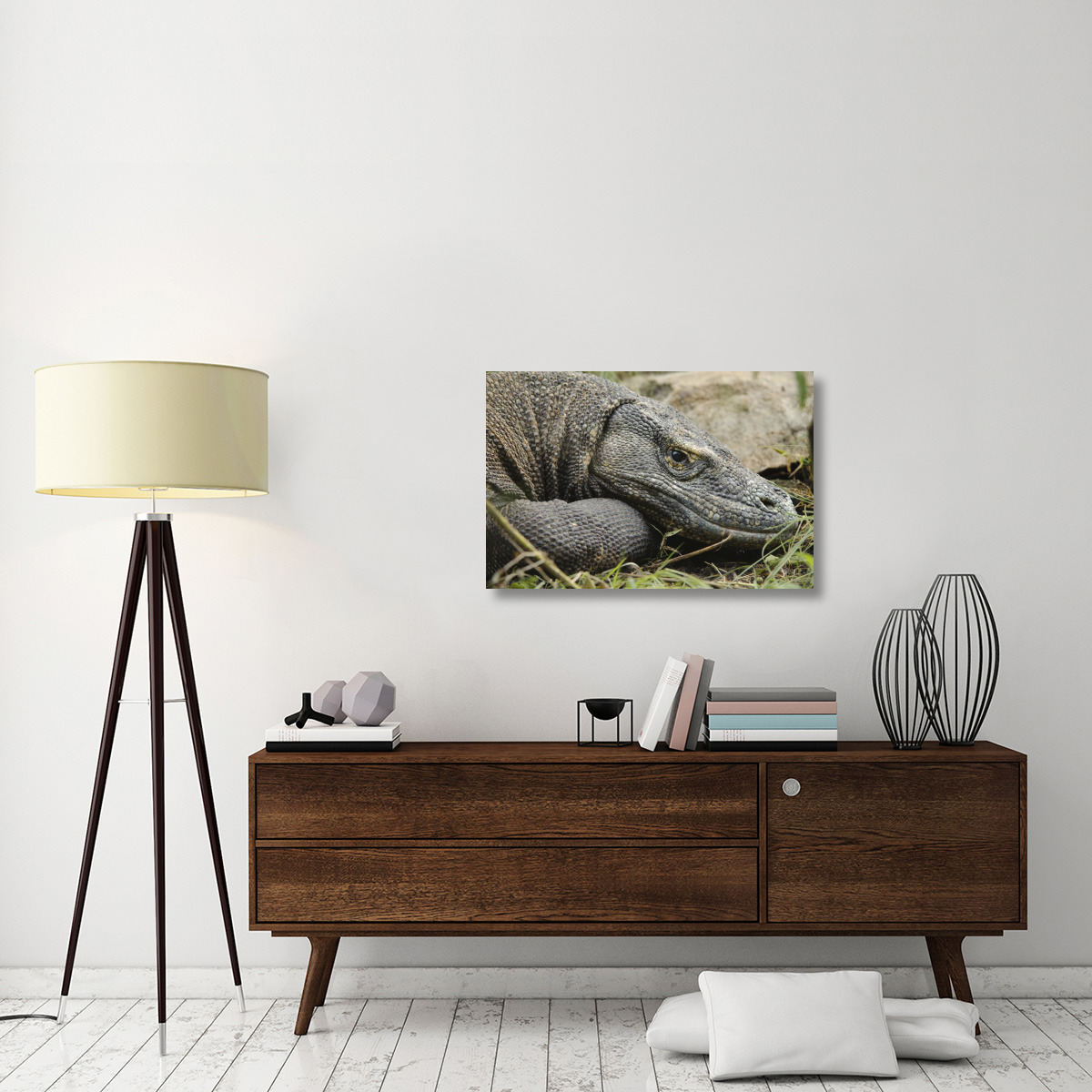 Komodo Dragon, Nusa Tenggara, Indonesia-Canvas Art-36&quotx24"
