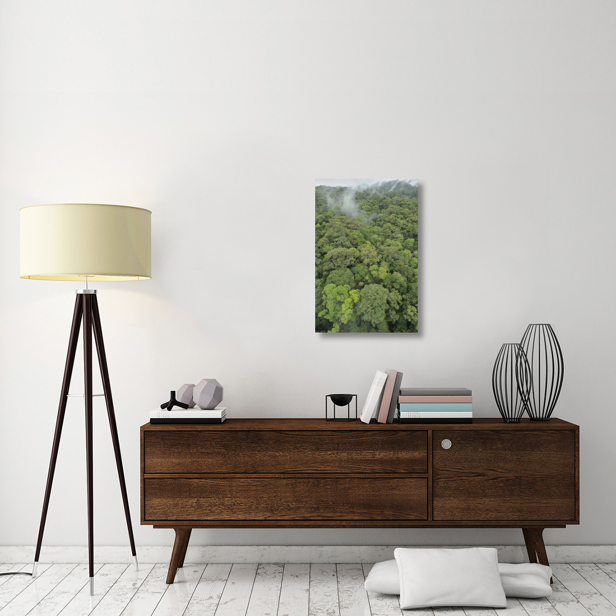 Canopy of lowland mixed dipterocarp forest, Lambir Hills National Park, Borneo, Malaysia-Canvas Art-20&quotx30"