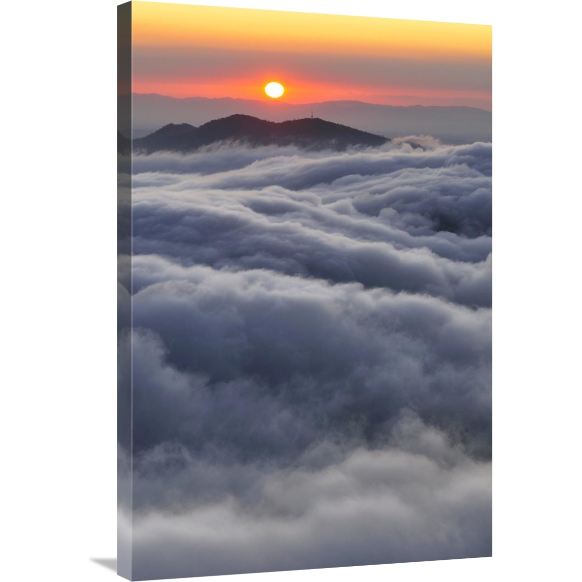 Sunrise over mountain and clouds, Spain-Canvas Art-24&quotx36"