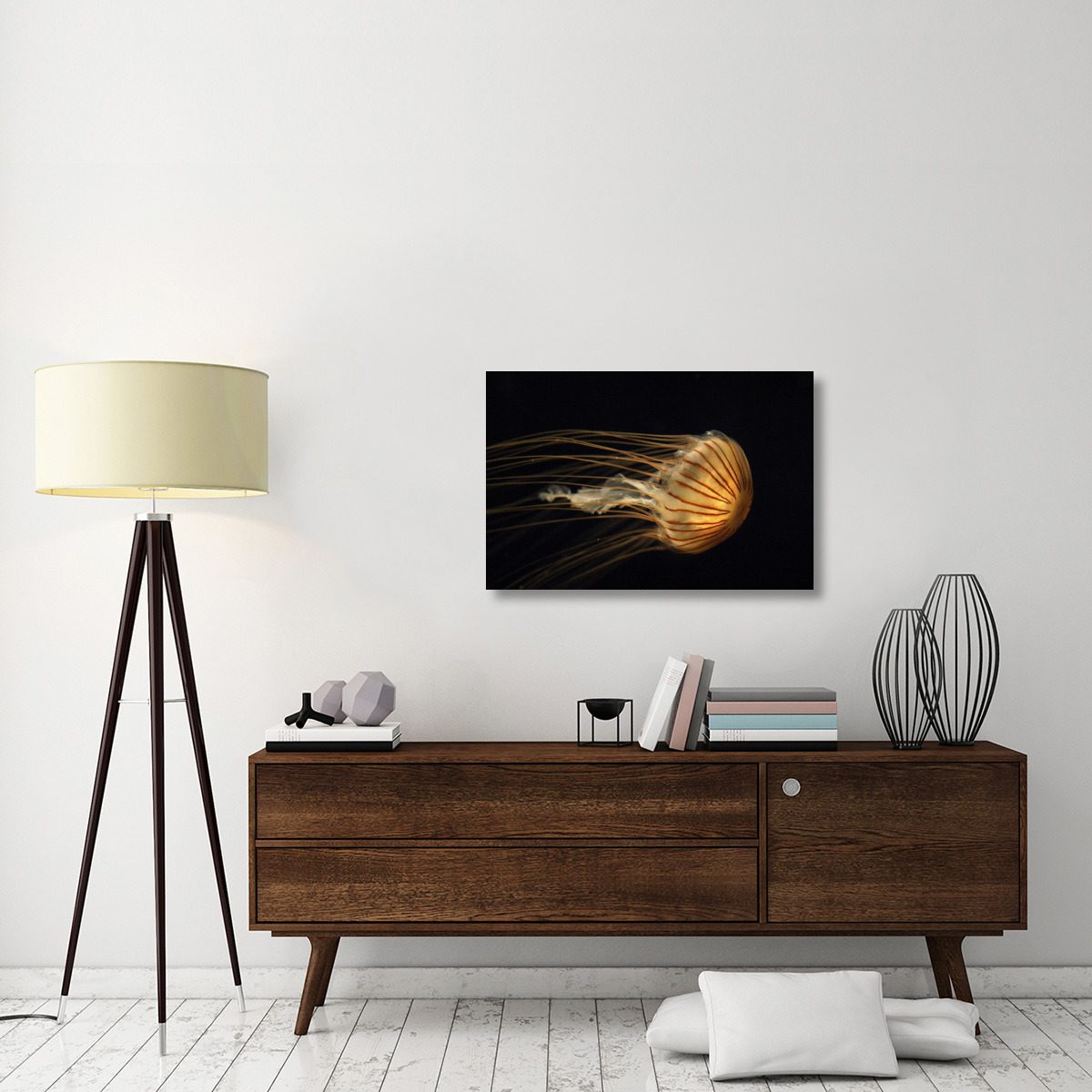 Northern Sea Nettle Jellyfish northern Pacific Ocean-Canvas Art-36&quotx24"