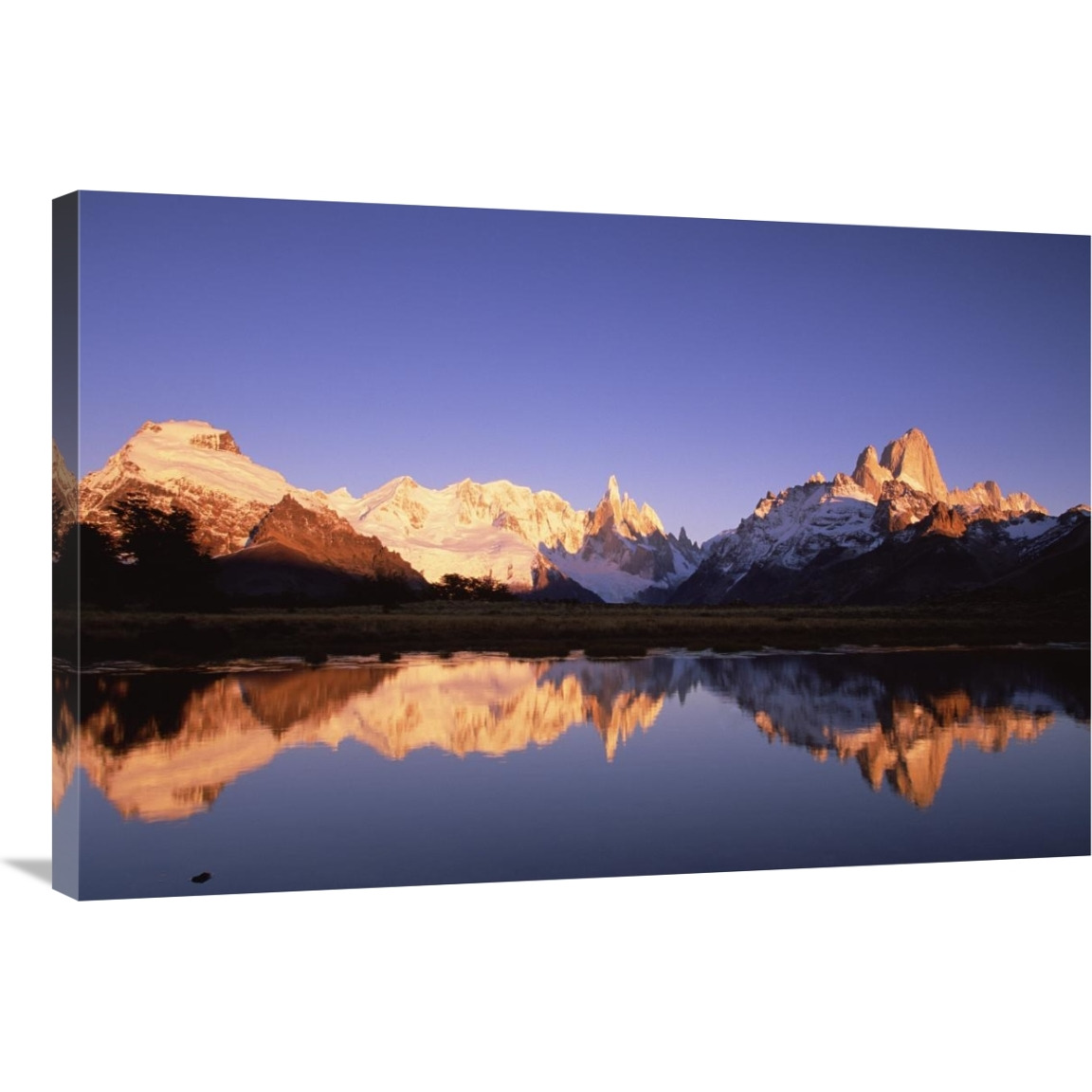 Cerro Torre and Mount Fitzroy-Canvas Art-36&quotx24"