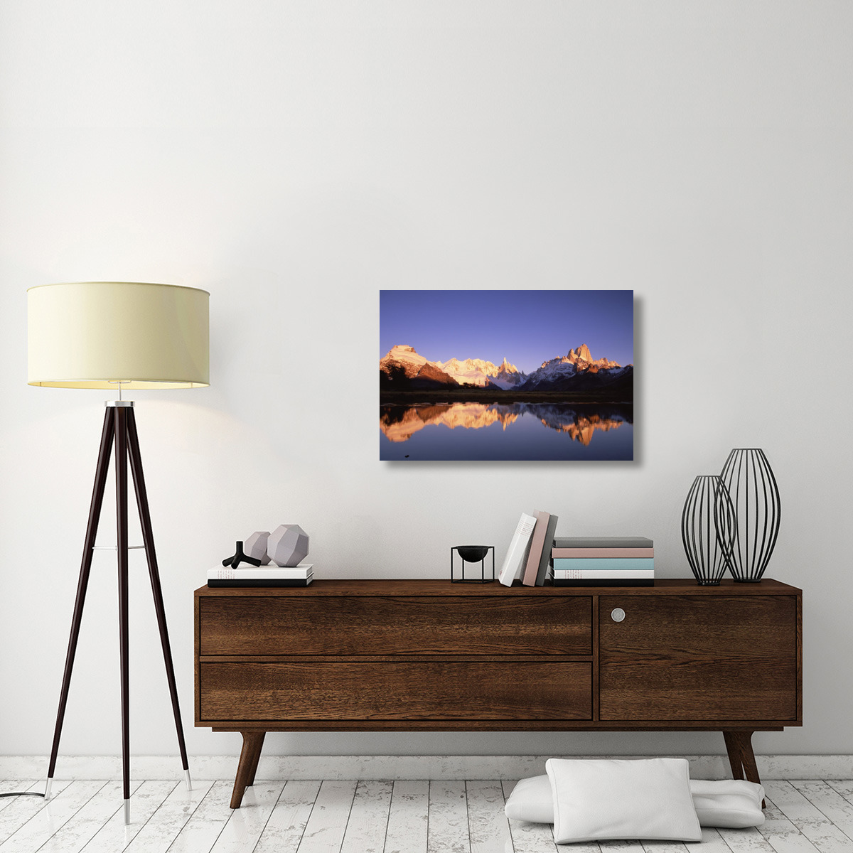 Cerro Torre and Mount Fitzroy-Canvas Art-36&quotx24"
