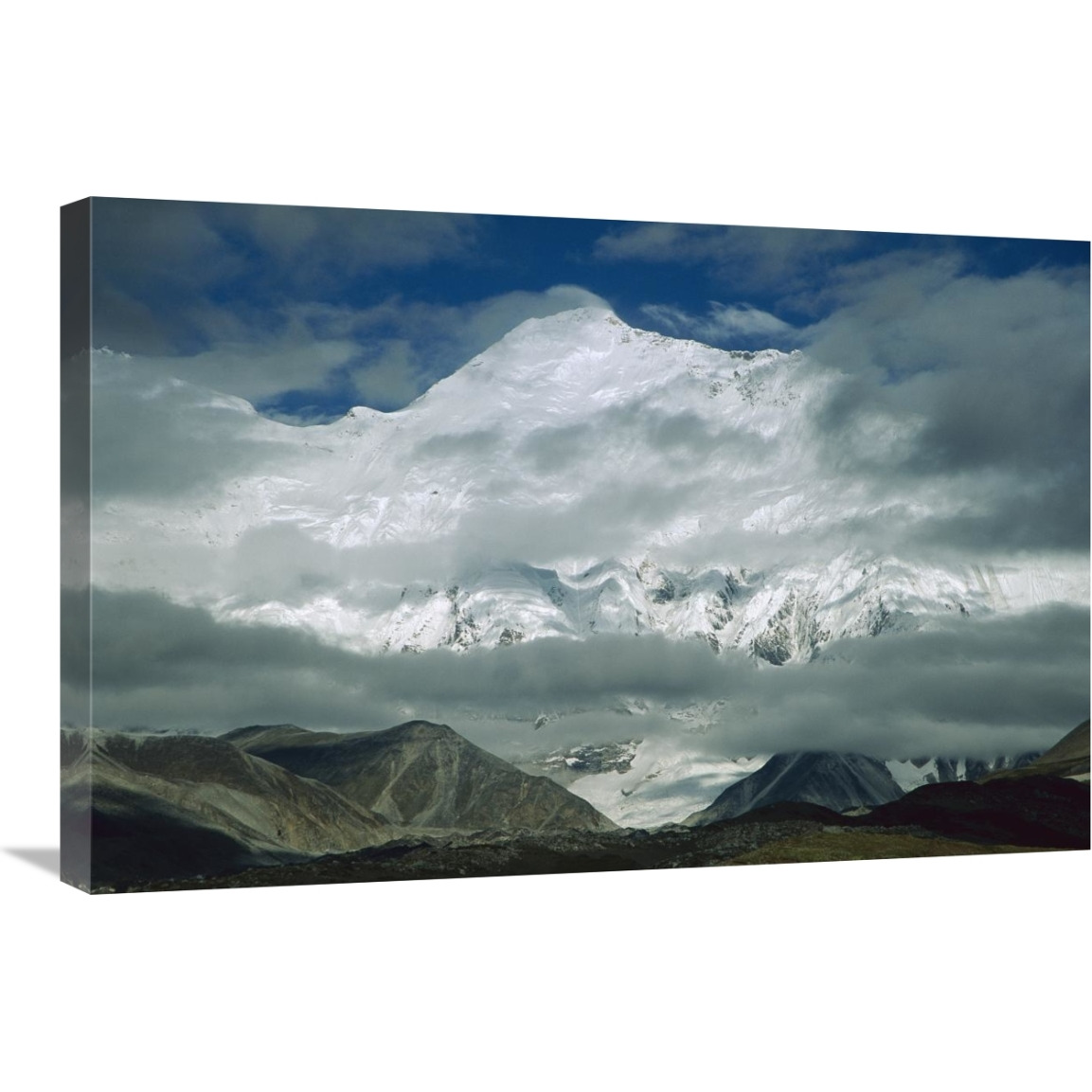 Morning mist clearing over Mount Everest after dawn, Tibet-Canvas Art-30&quotx20"