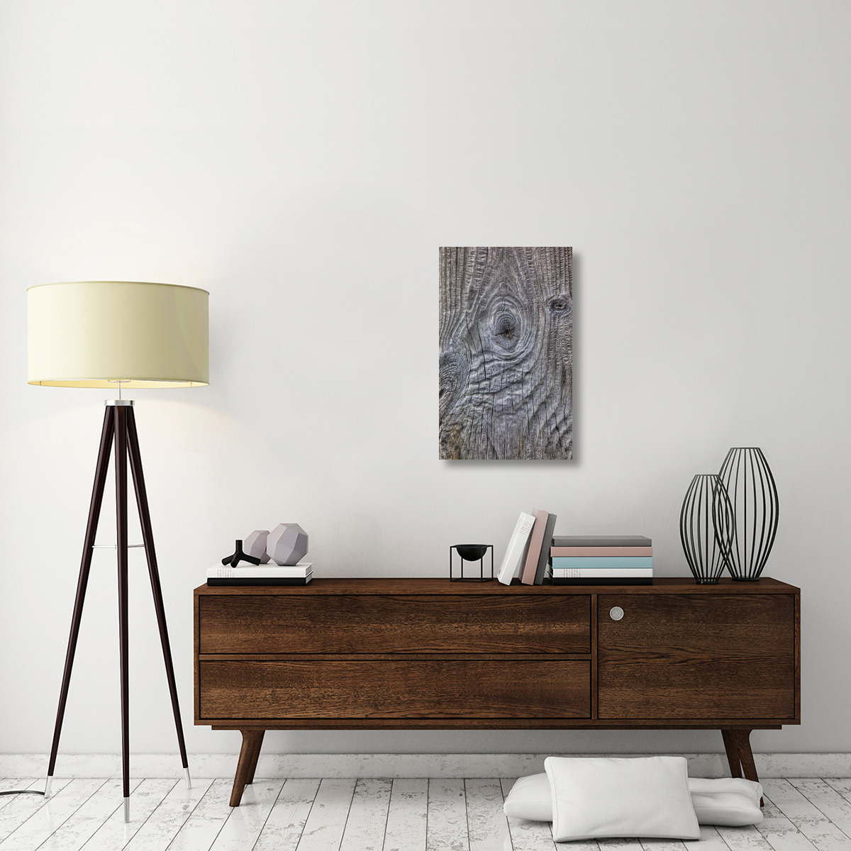 Wind eroded wood, Deception Island, South Shetland Islands, Antarctica-Canvas Art-18.9&quotx30"